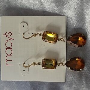 NWT Macy's Drop Earrings